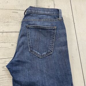 Current / Elliot Women's 27 Blue Distressed Medium Wash Copped Boot Denim Jeans